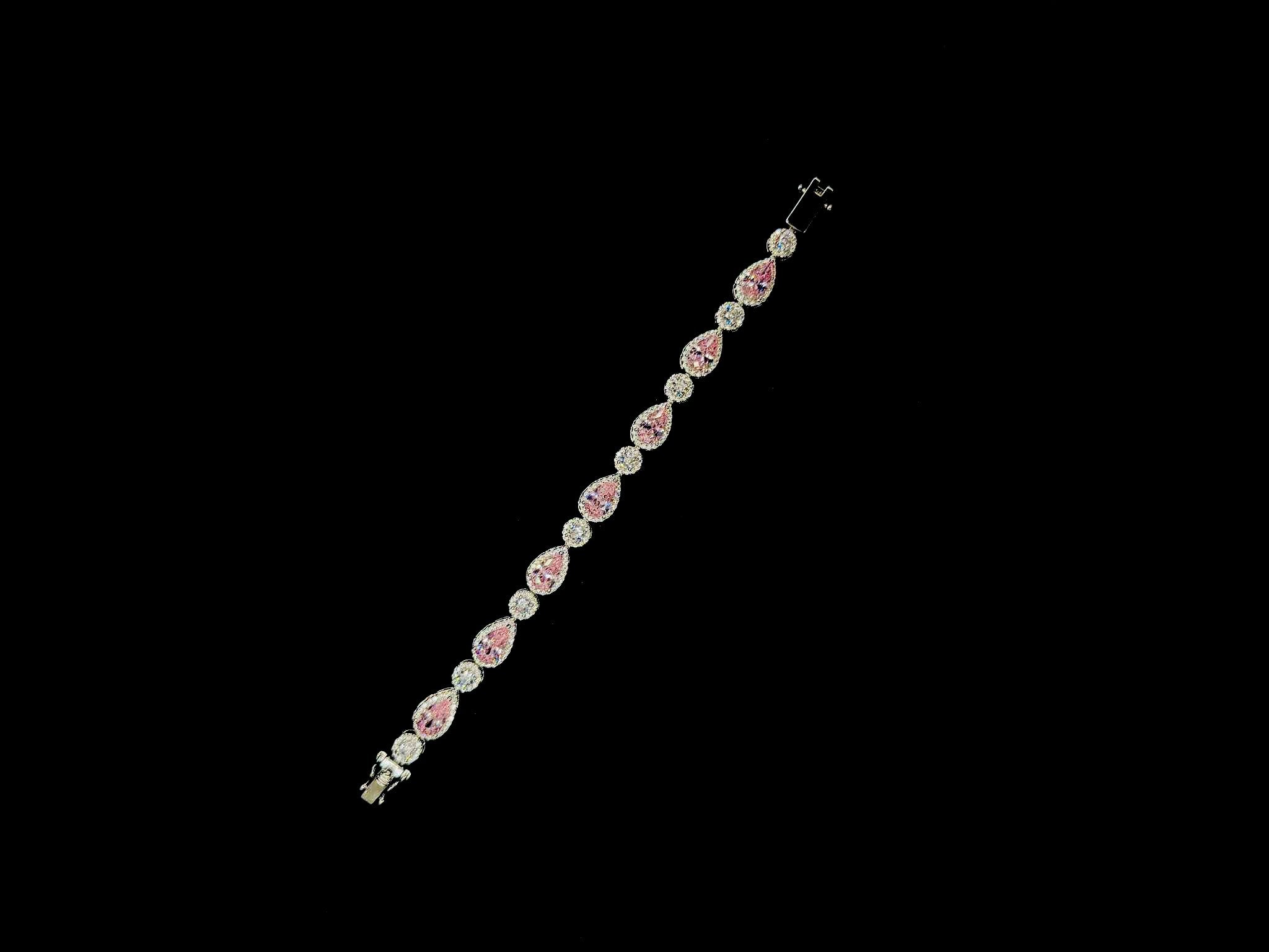 Multi-Stone Pink Bracelets