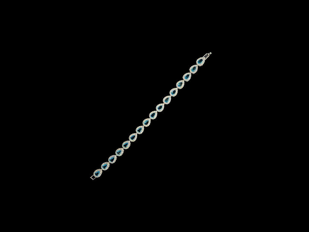 Blue Tear Drop Bracelets